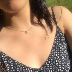 ⭐️ Sterling Silver star & moon necklace